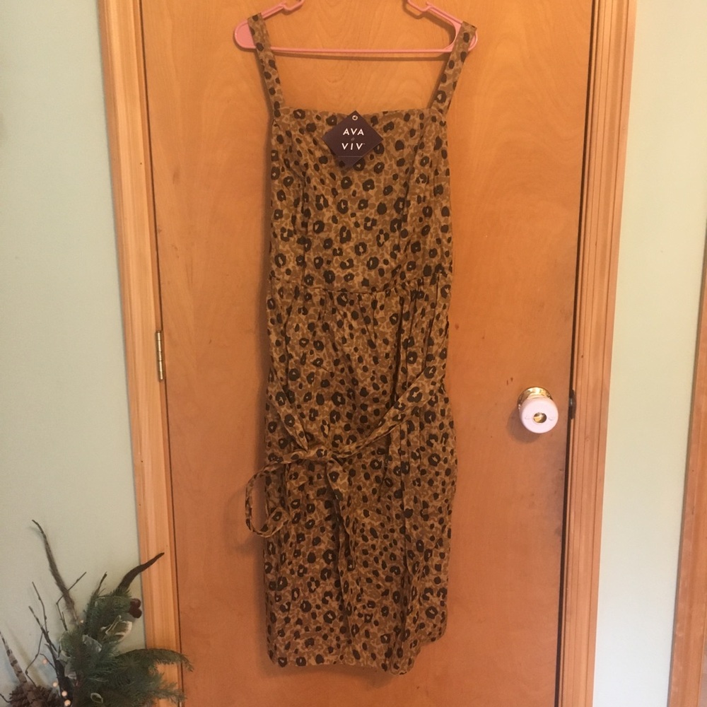 New with tags Women’s Ava‎ & Viv cheeta dress